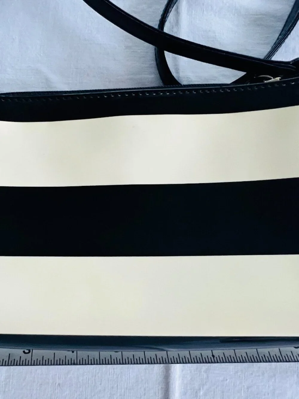 🖤 Kate Spade New York Penn Valley Amy Striped Crossbody 🤍 BLACK & CREAM